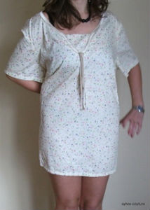 Tee-shirt en coton liberty.